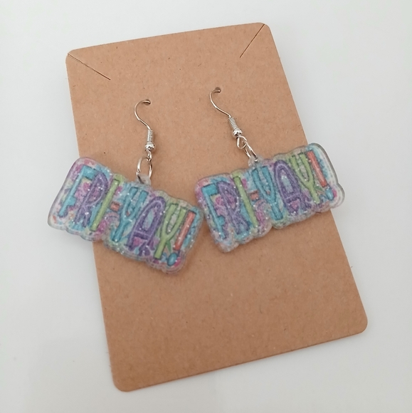 Fashion Jewelry Jewelry - Fashion Jewelry Colorful 'Fri-Yay' Earrings